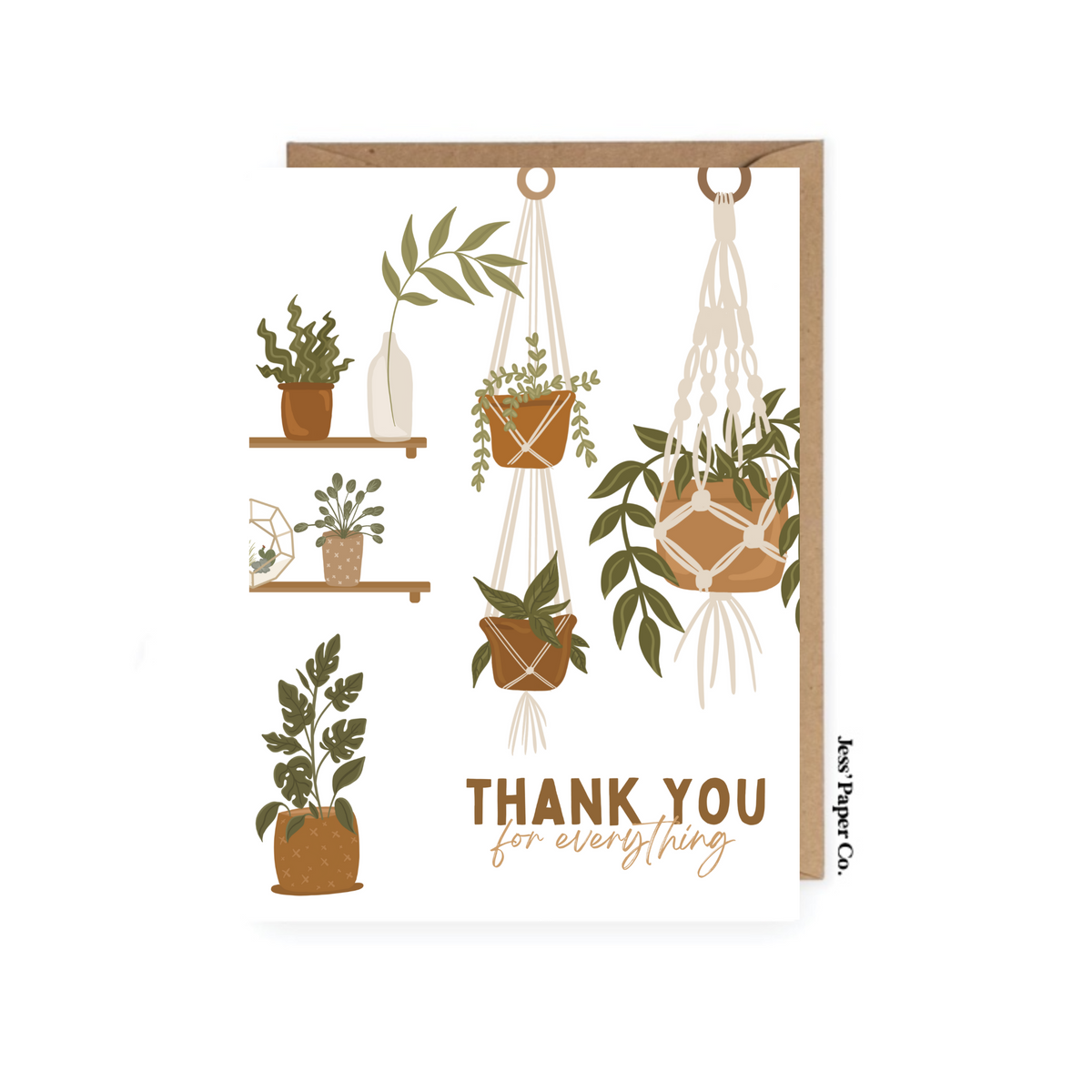 Plant Thank You Card | Jess' Paper Co.