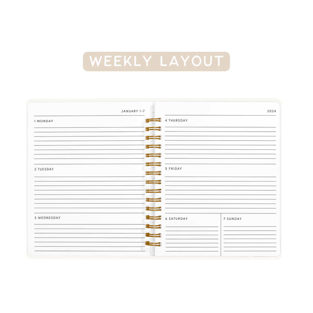 Simple Grid Dated Planner