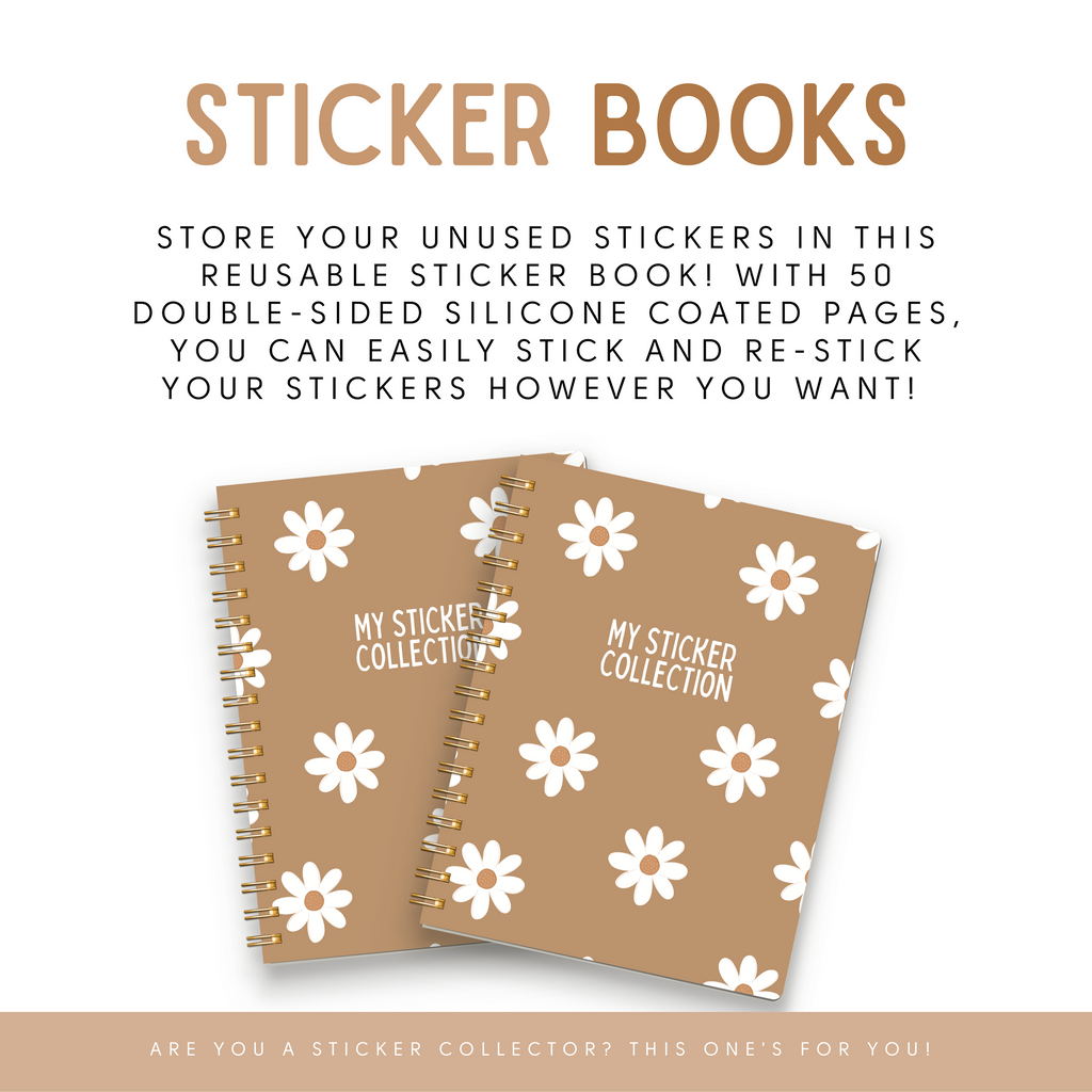 Daisy Sticker Book- For Sticker Collecting