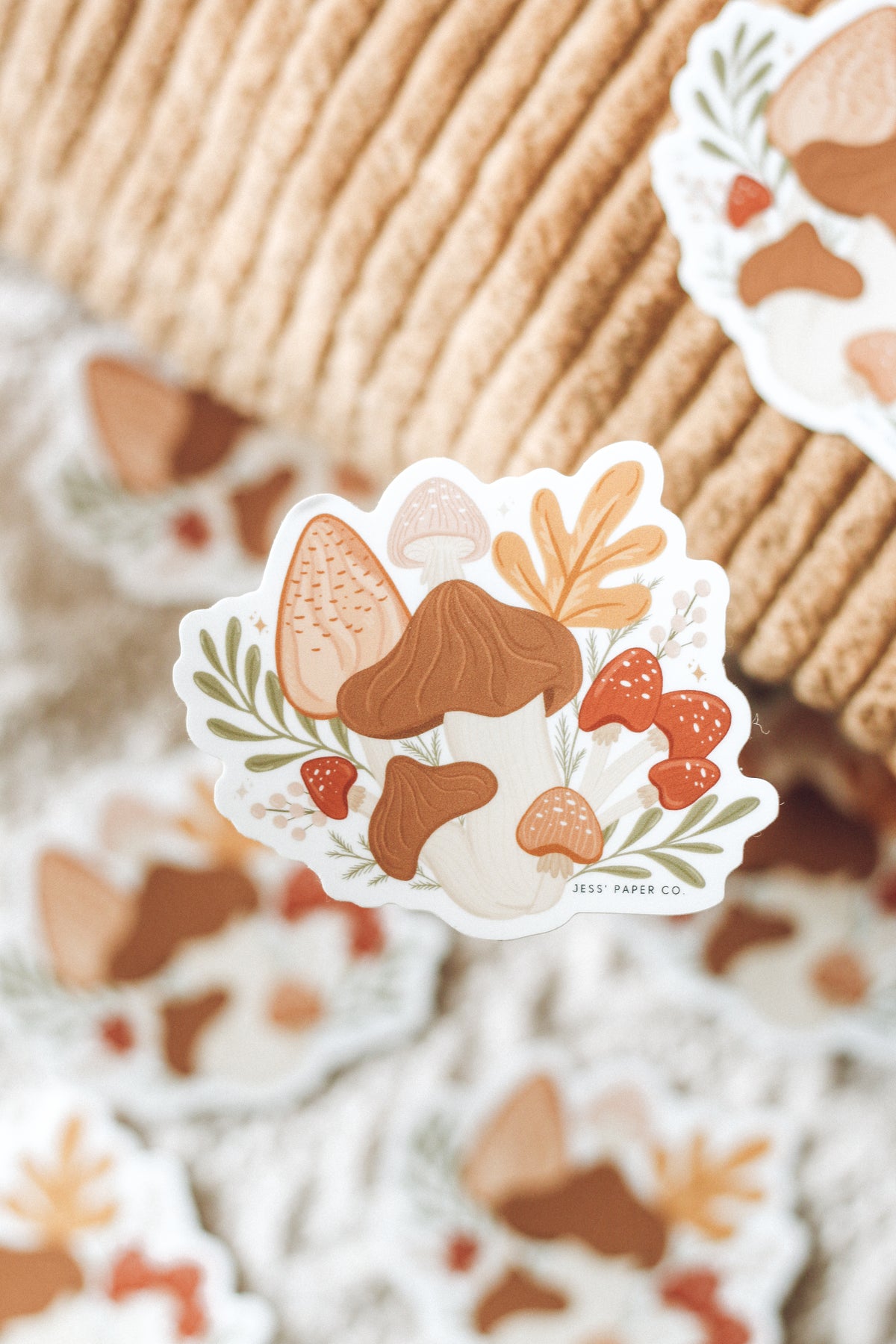 Wild Mushroom Sticker | Jess' Paper Co.