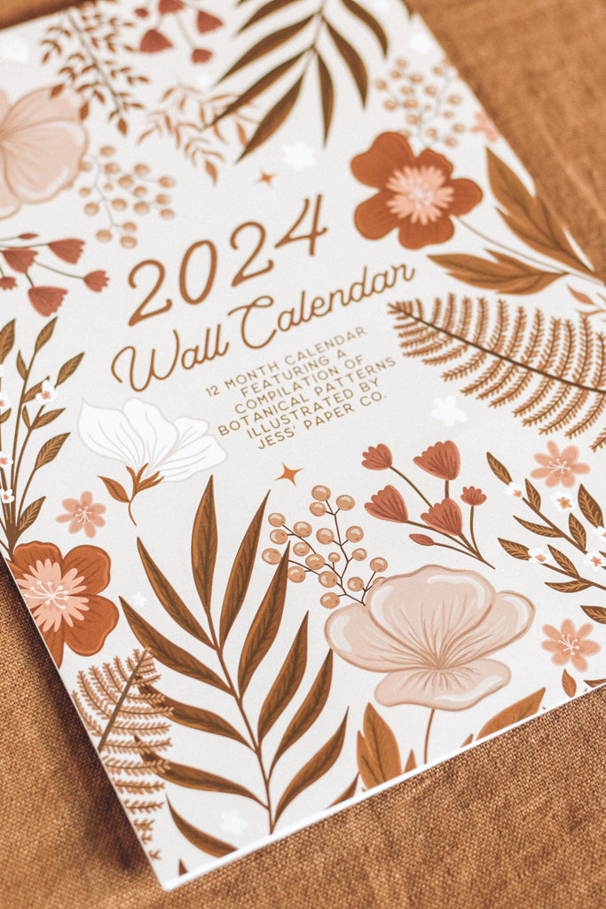 2024 Botanical Wall Calendar