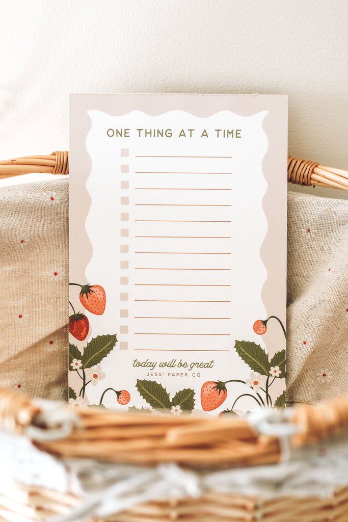 Strawberry Field Notepad