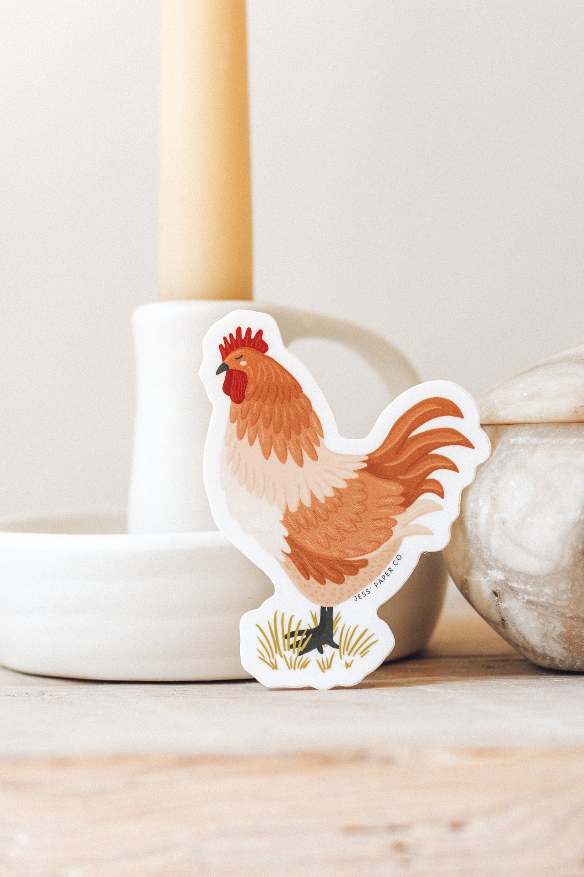 Chicken Sticker | Jess' Paper Co.
