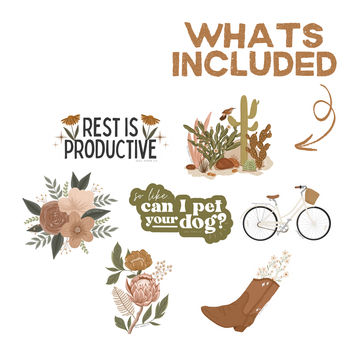 Mini Sticker Pack | Jess' Paper Co.