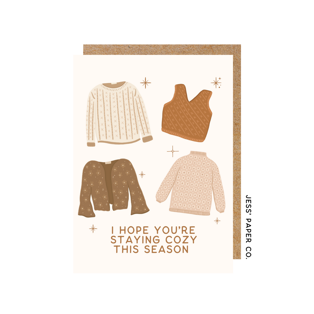 Cozy Knit Sweaters Card