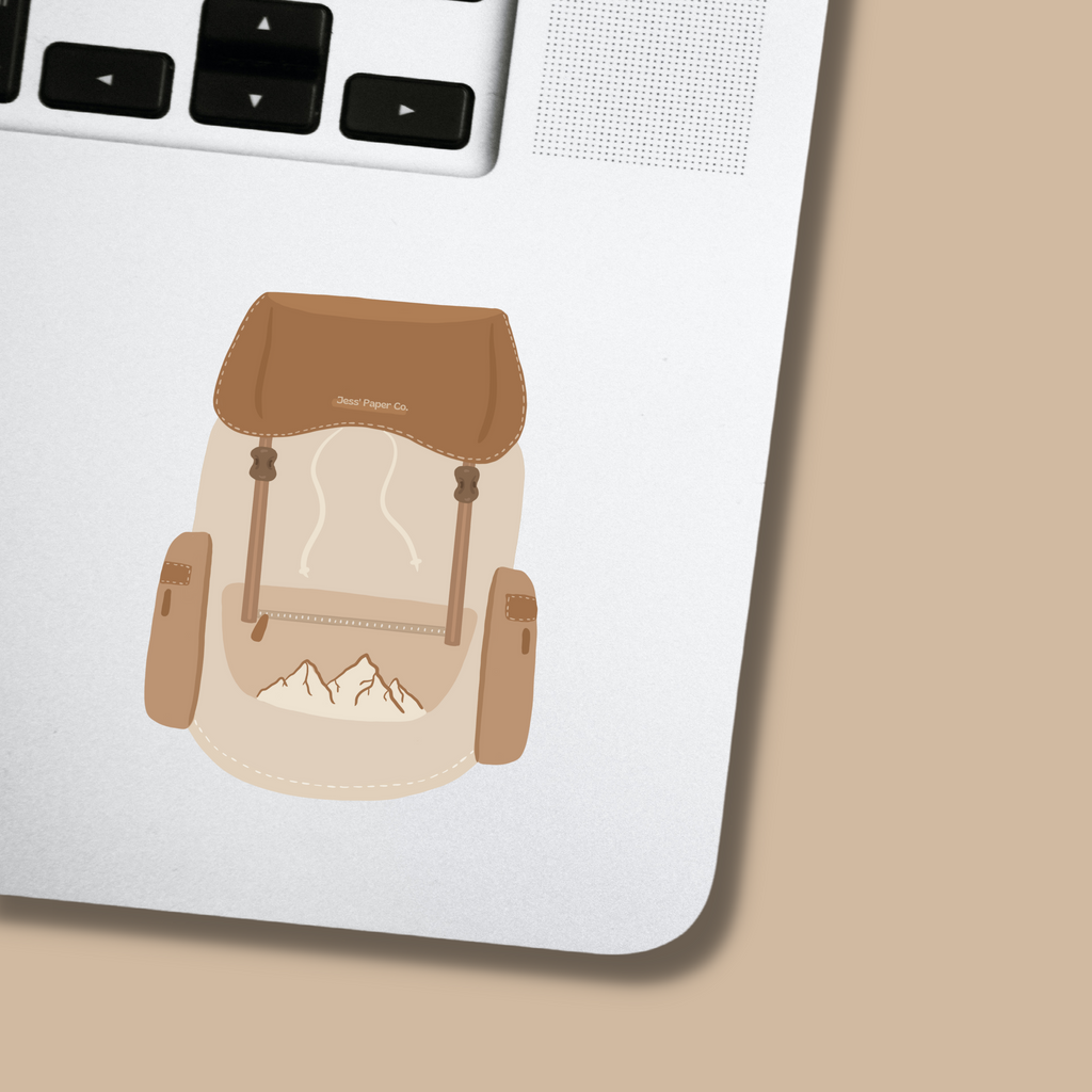 Stuff Back Sticker Backpack Sticker | Jess' Paper Co.