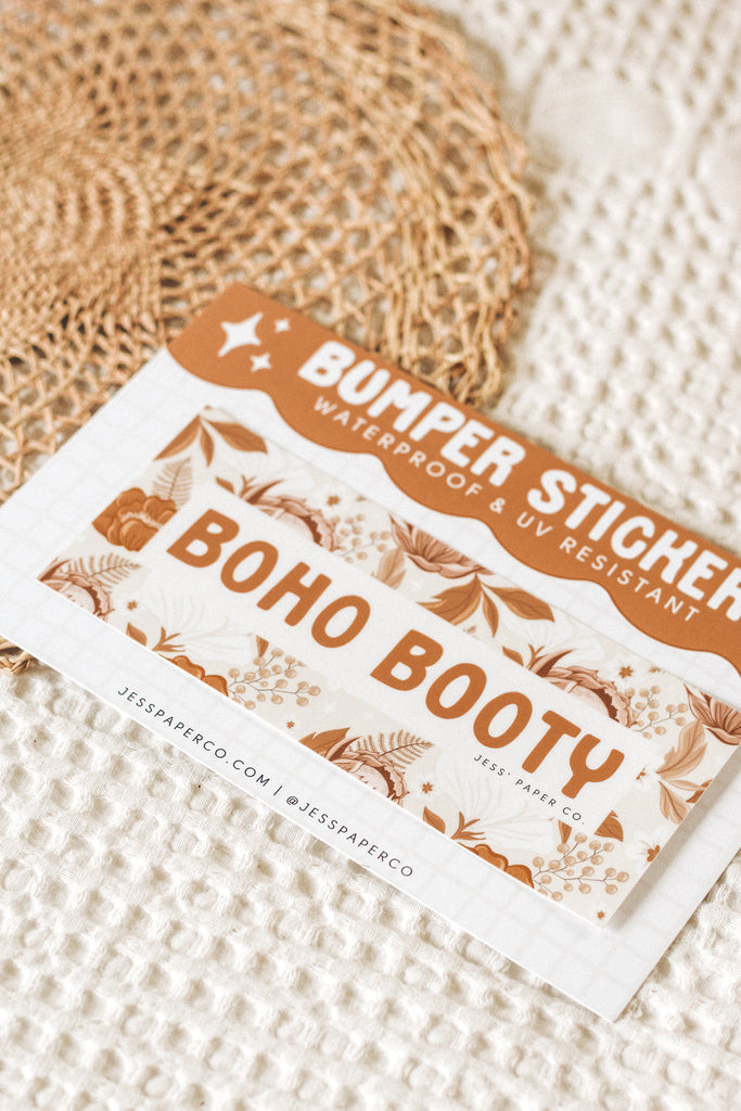 Boho Booty Bumper Sticker