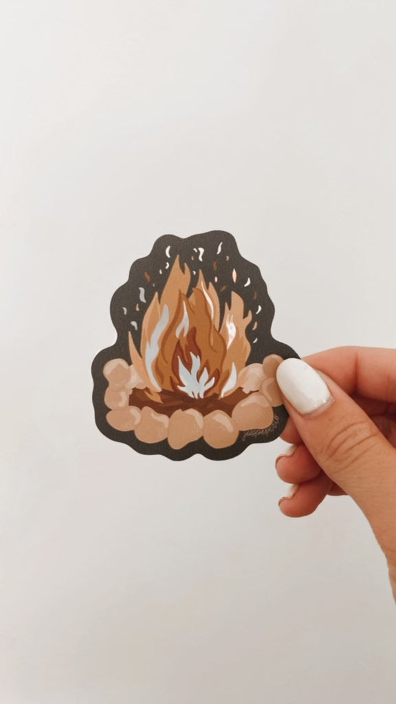 Campfire Holo Sticker