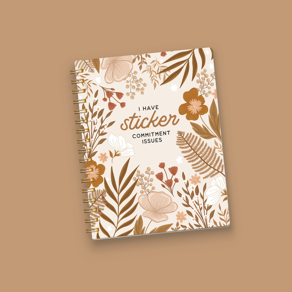 Floral Sticker Book- For Sticker Collecting