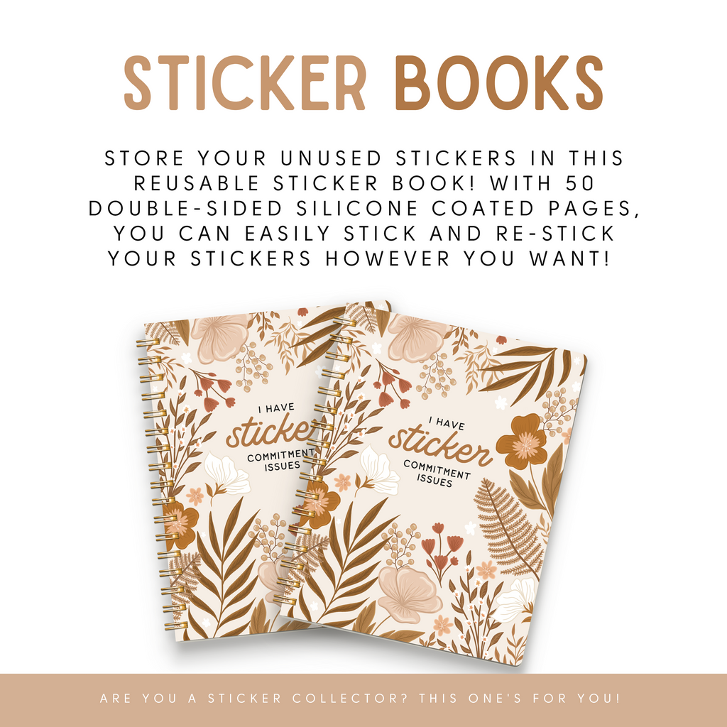 Floral Sticker Book- For Sticker Collecting