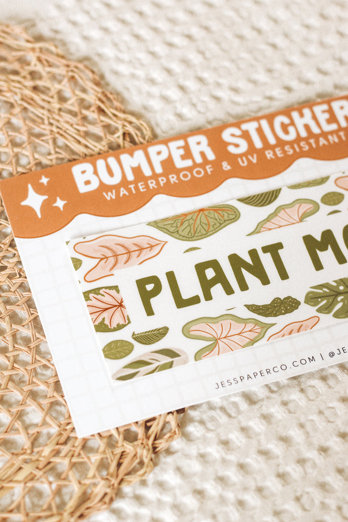 Plant Mom Bumper Sticker