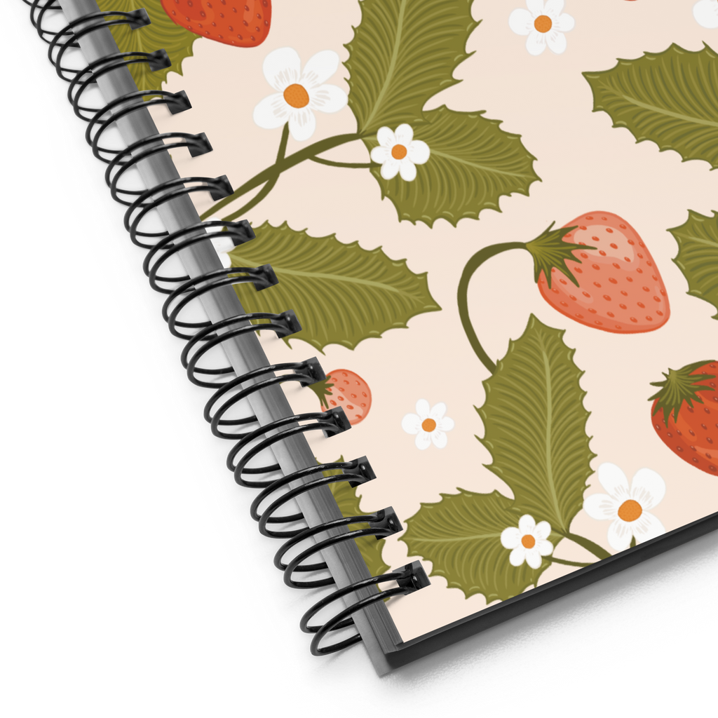 Strawberry Spiral Notebook