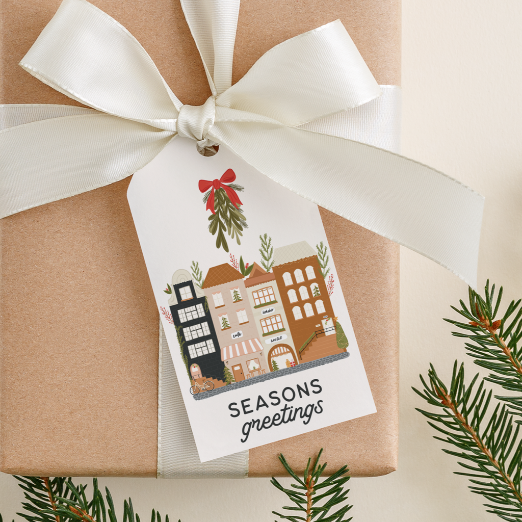 10 Gift Tags- Christmas in Amsterdam!