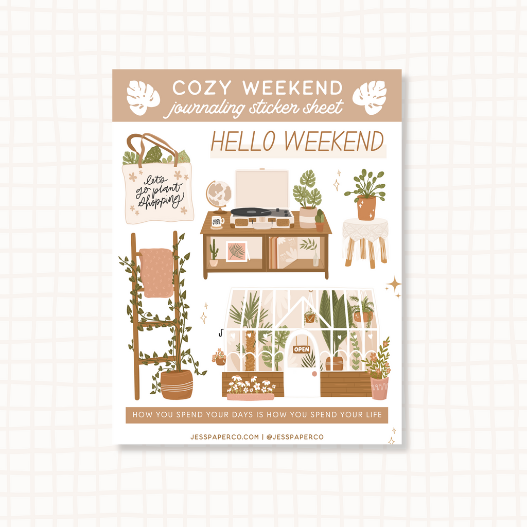 Cozy Weekend Sticker Sheet