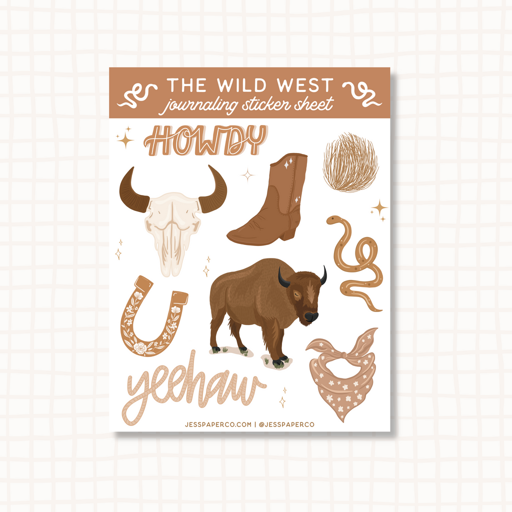 Wild West Sticker Sheet