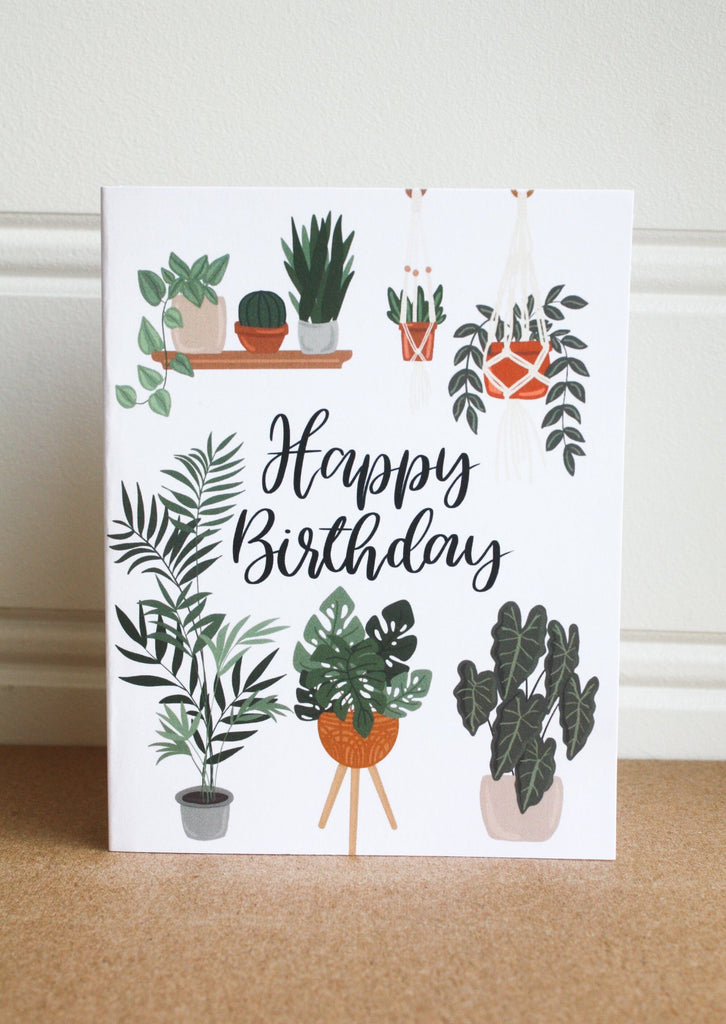 Plant Happy Birthday Card