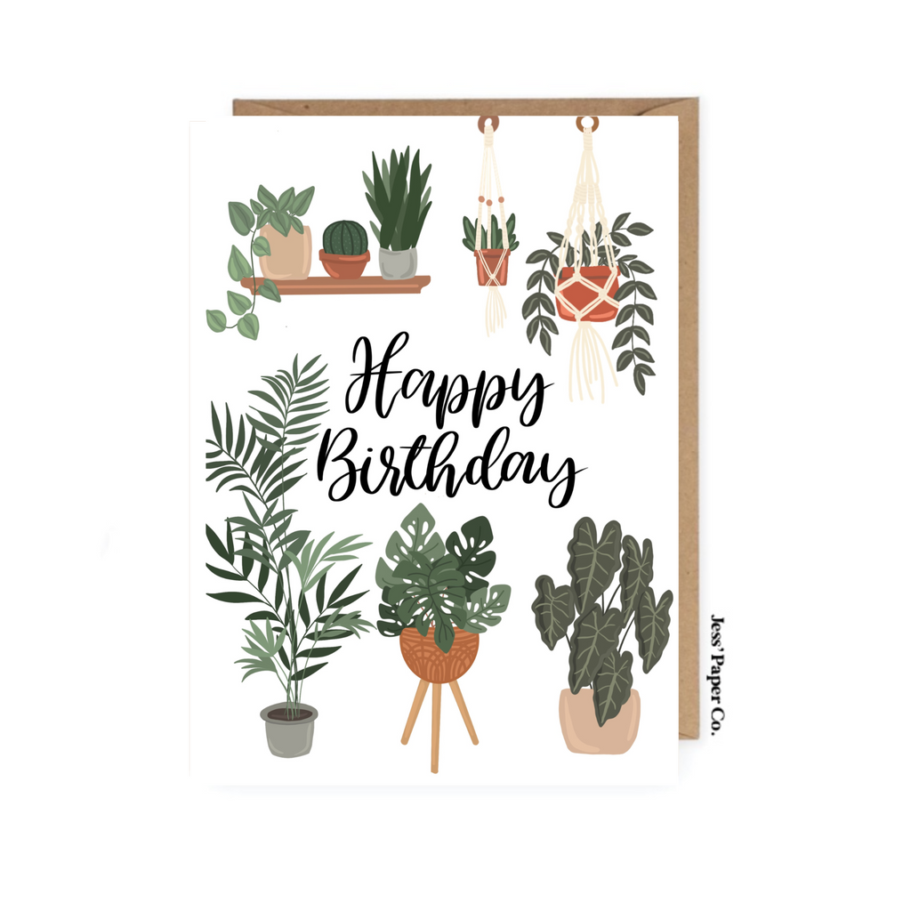Plant Happy Birthday Card