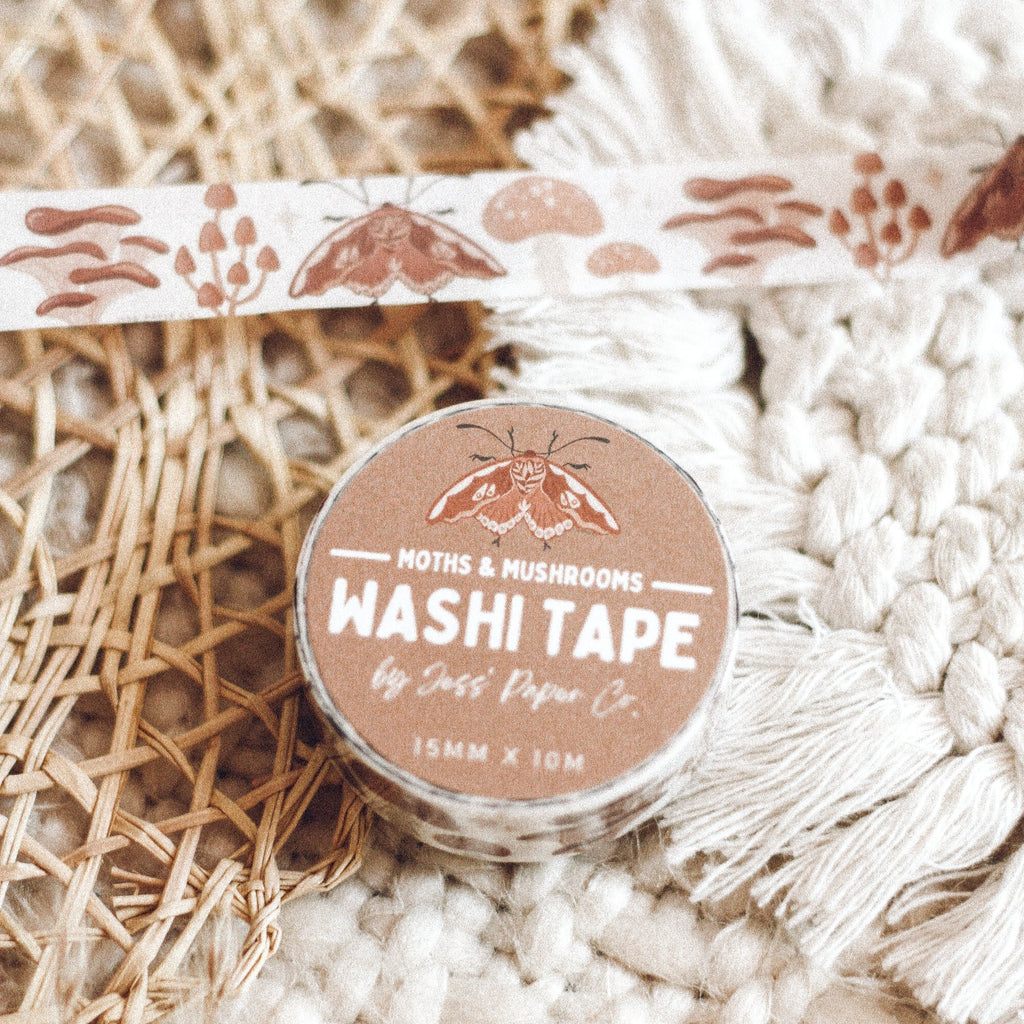Moths & Mushrooms Washi Tape