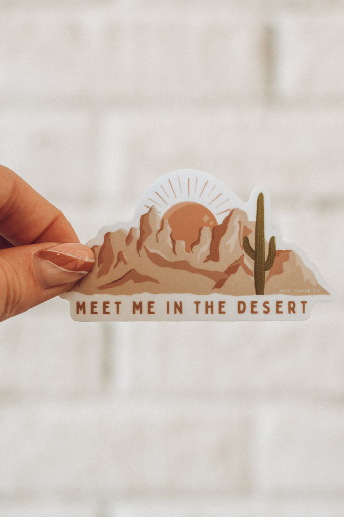 Meet Me in the Desert Sticker