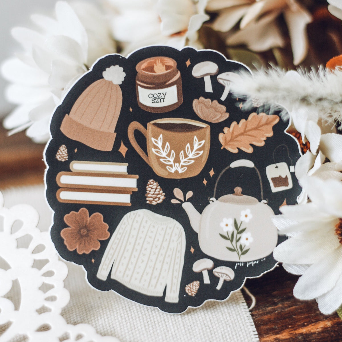 Fall Essentials Sticker | Jess' Paper Co.