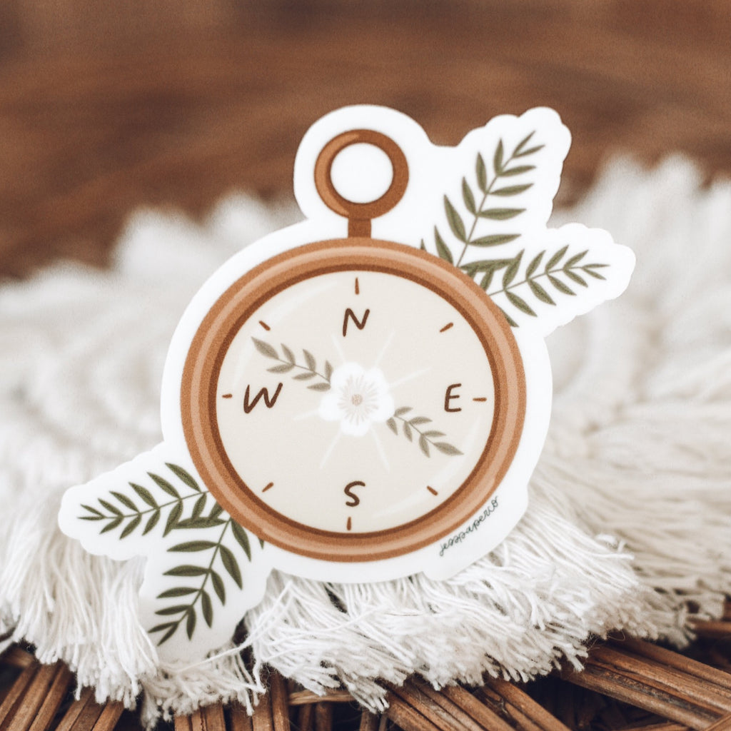 Compass Sticker Digital Compass Sticker | Jess' Paper Co.