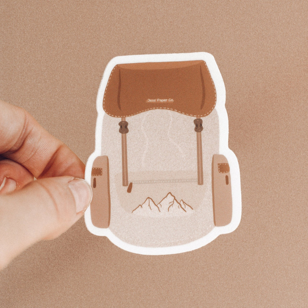 Stuff Back Sticker Backpack Sticker | Jess' Paper Co.