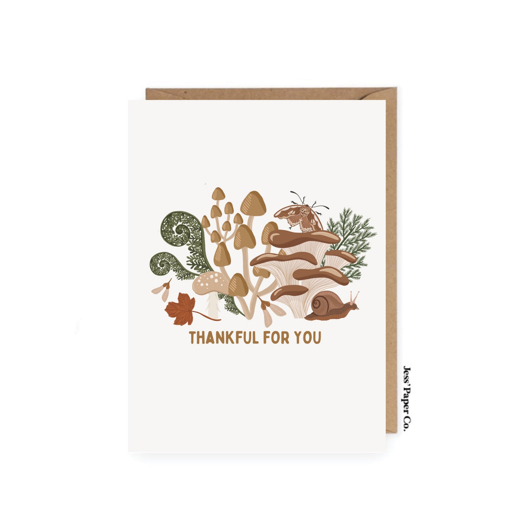 Forest Botanical Thankful Card