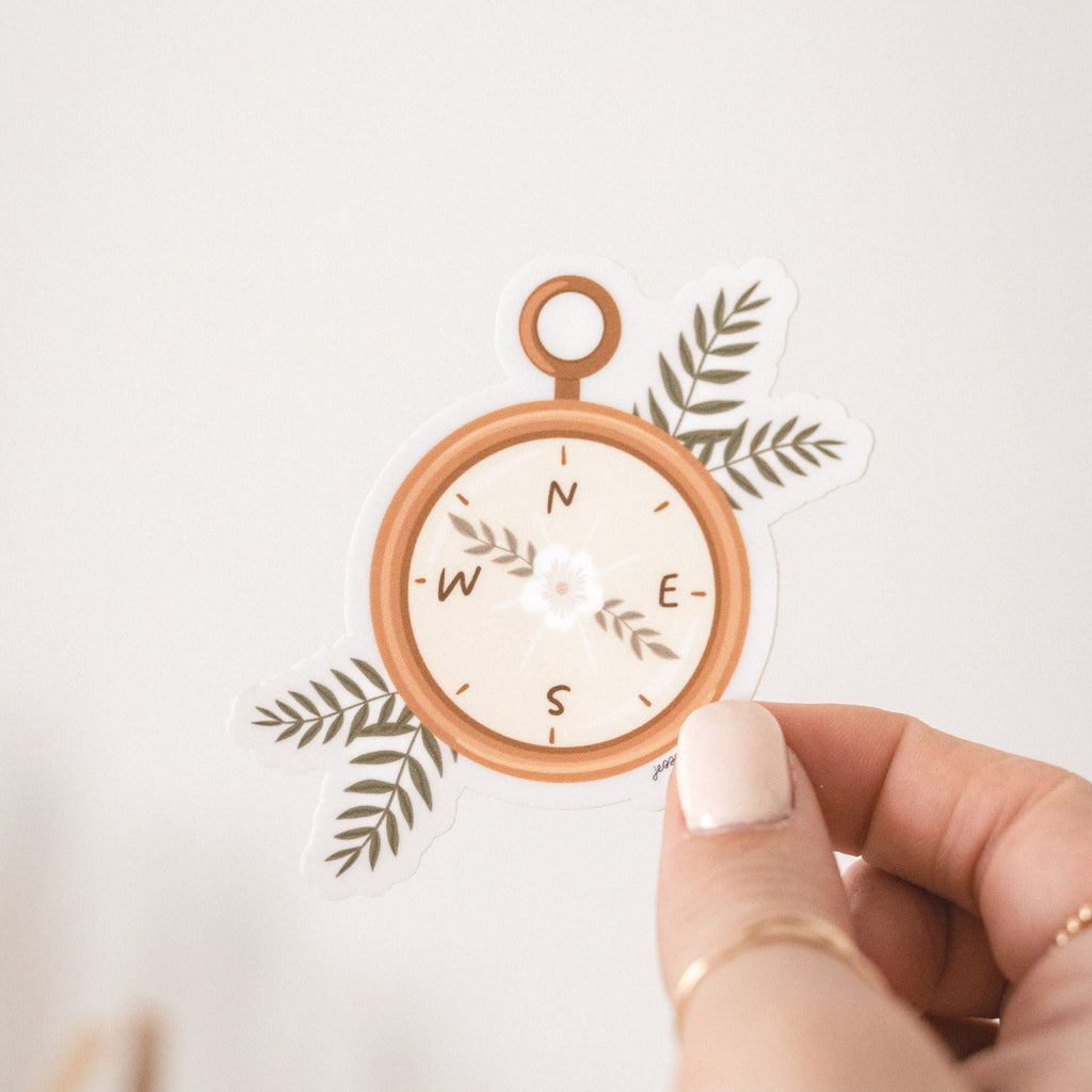 Compass Sticker Digital Compass Sticker | Jess' Paper Co.