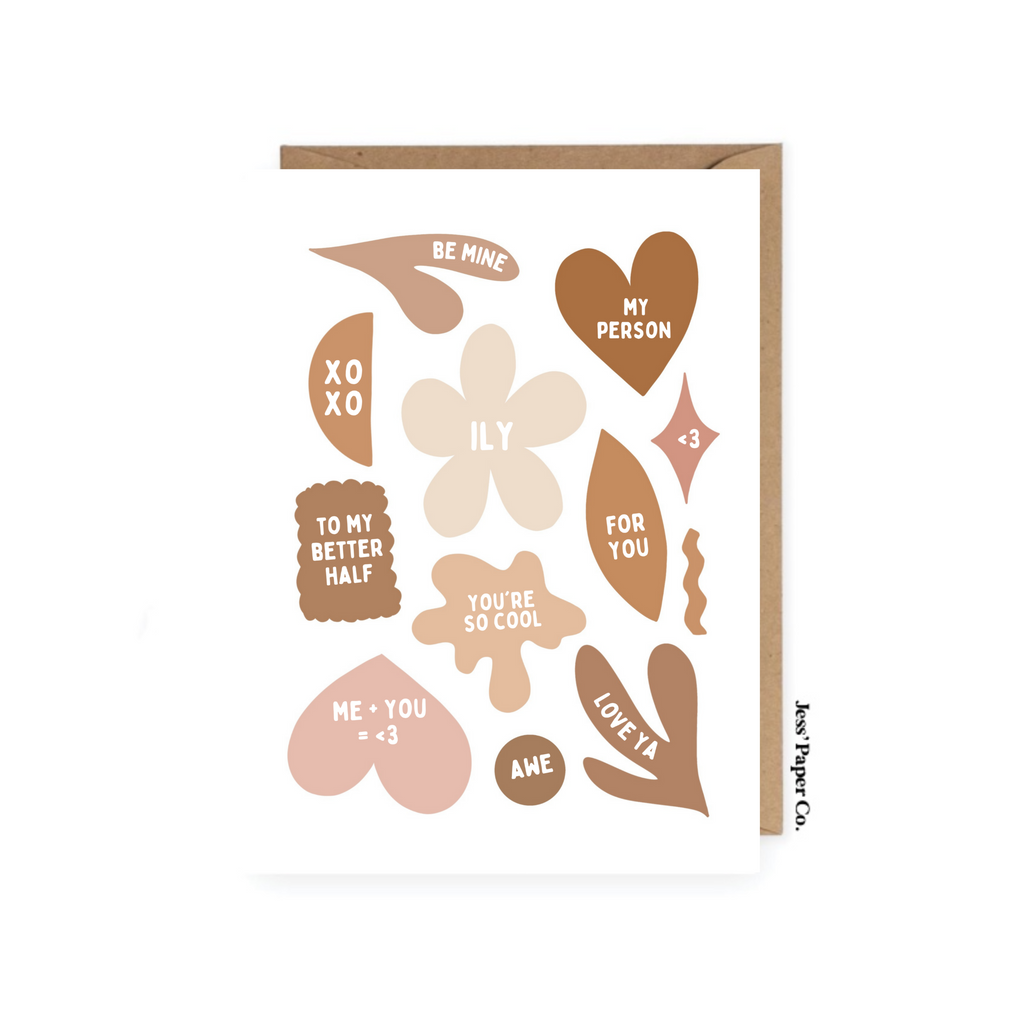 Abstract Valentines Day Card